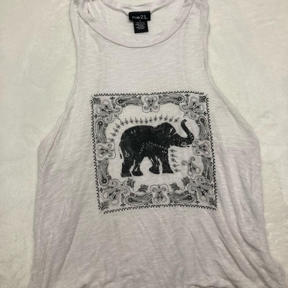 Elephant design tank top